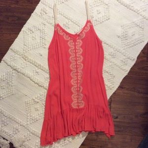 Boutique dress with crochet straps